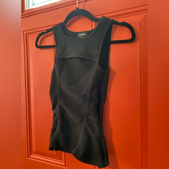 Bebe Peplum top - Picture 2 of 6